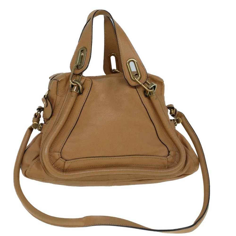 Chloe Tan Paraty Medium Handbag Auth 56709